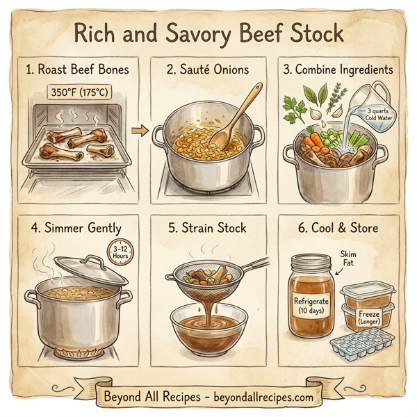 Rich and Savory Beef Stock instructions