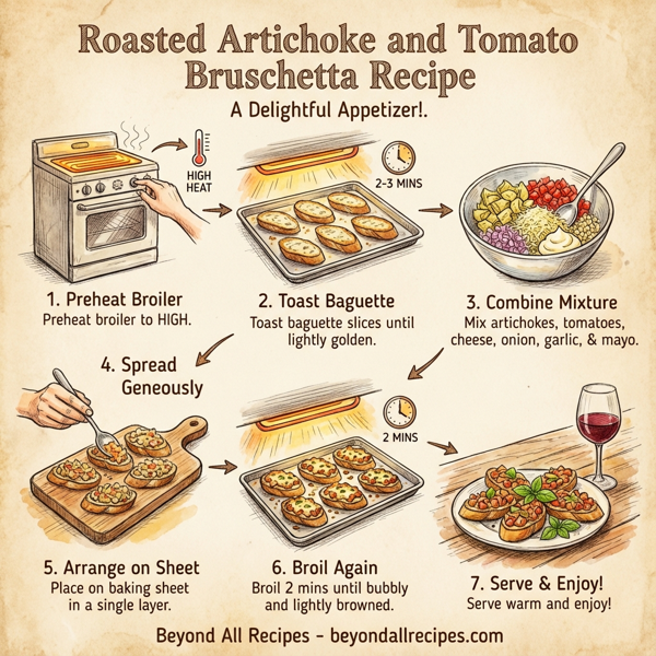 Roasted Artichoke and Tomato Bruschetta instructions