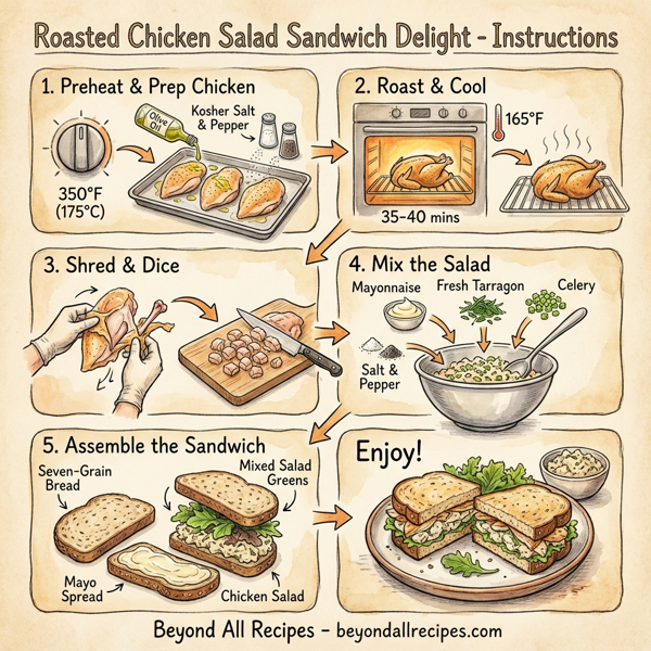 Roasted Chicken Salad Sandwich Delight instructions