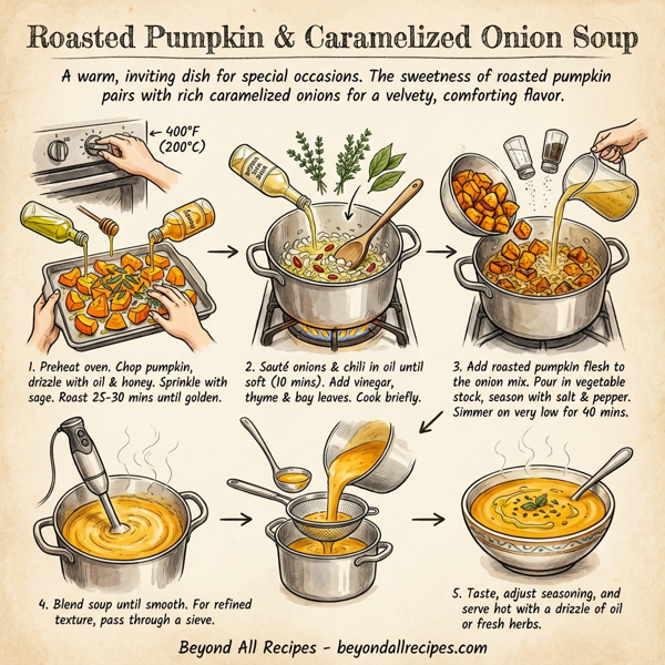 Roasted Pumpkin & Caramelized Onion Soup instructions