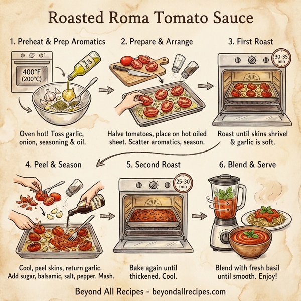 Roasted Roma Tomato Sauce instructions