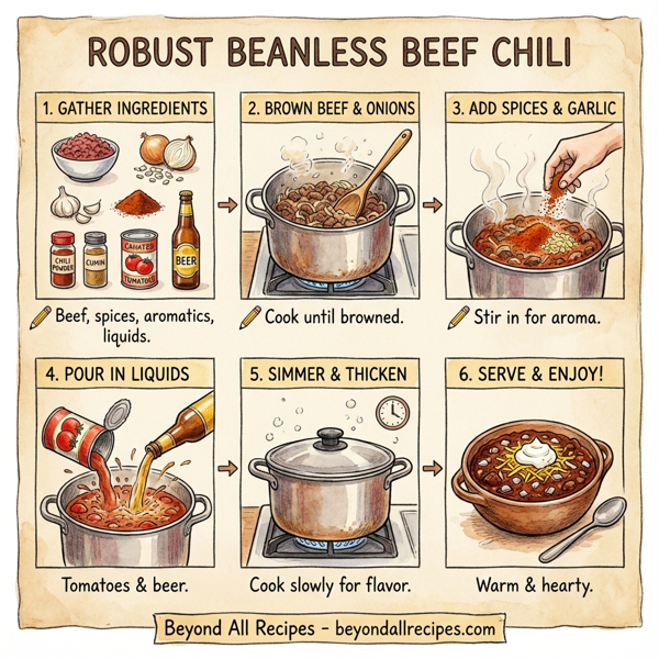 Robust Beanless Beef Chili instructions