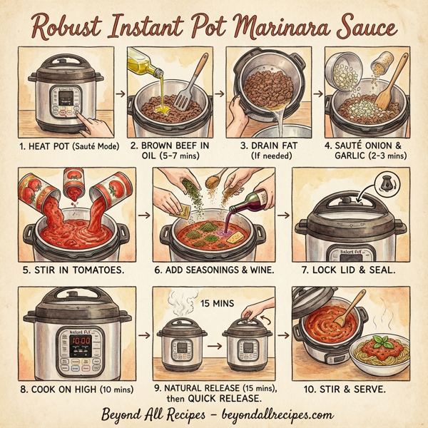 Robust Instant Pot Marinara Sauce instructions