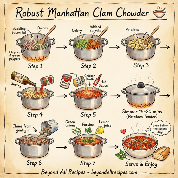 Robust Manhattan Clam Chowder instructions