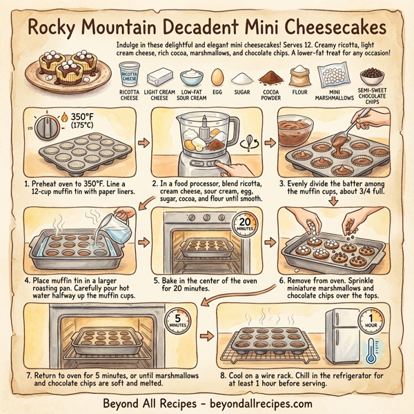 Rocky Mountain Decadent Mini Cheesecakes instructions