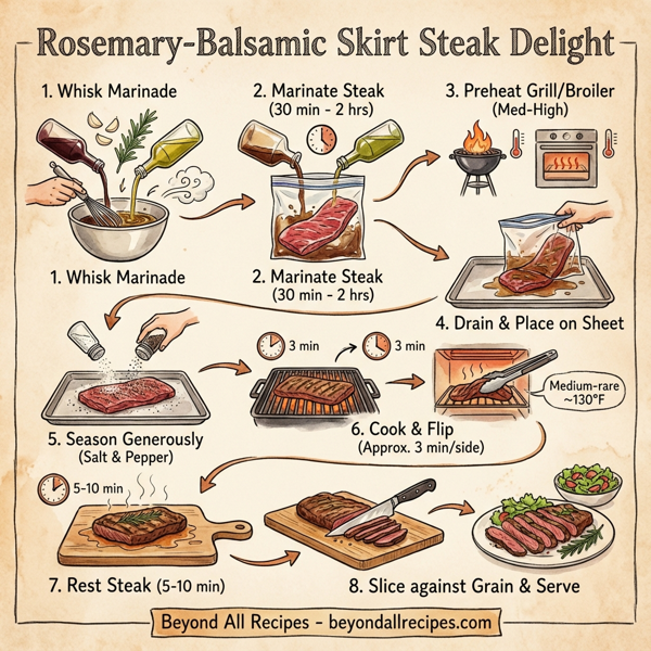 Rosemary-Balsamic Skirt Steak Delight instructions