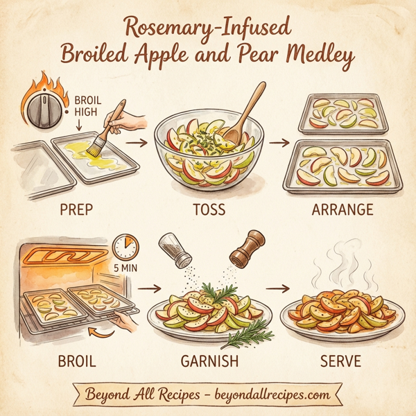 Rosemary-Infused Broiled Apple and Pear Medley instructions