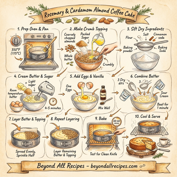 Rosemary & Cardamom Almond Coffee Cake instructions