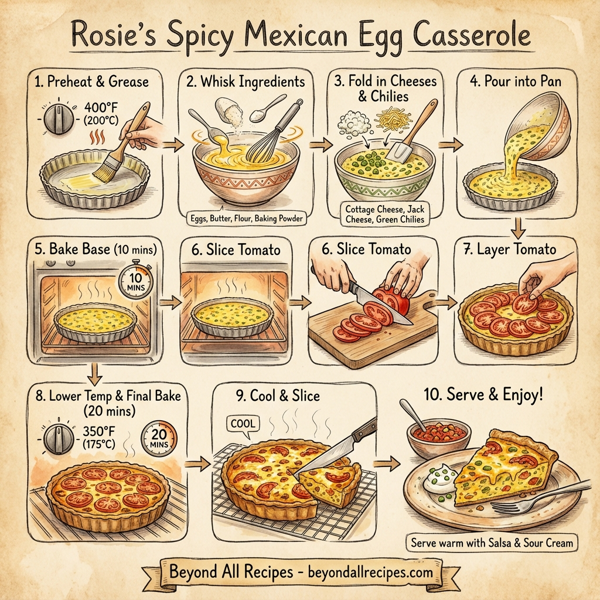 Rosie's Spicy Mexican Egg Casserole instructions