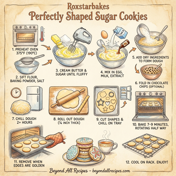 Roxstarbakes Perfectly Shaped Sugar Cookies instructions