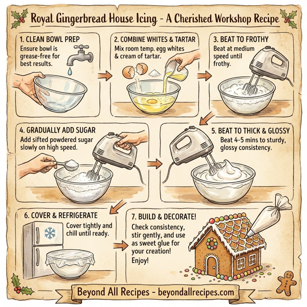 Royal Gingerbread House Icing instructions