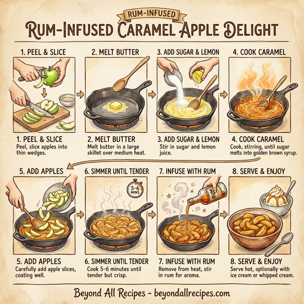 Rum-Infused Caramel Apple Delight instructions