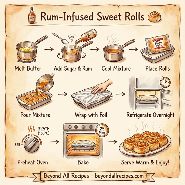 Rum-Infused Sweet Rolls instructions