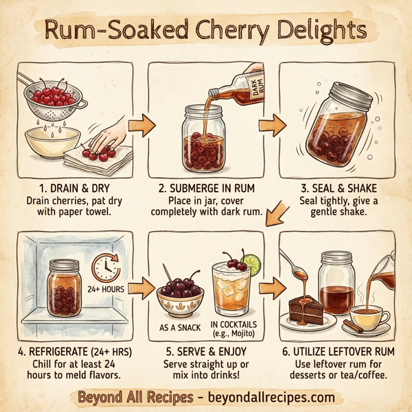 Rum-Soaked Cherry Delights instructions