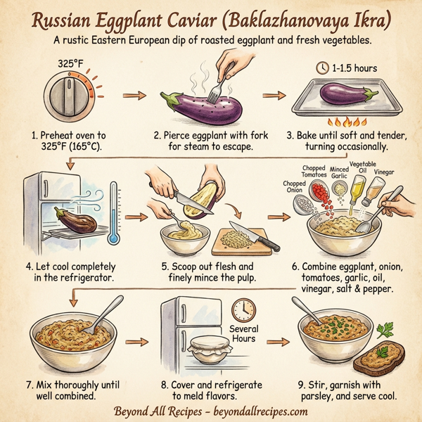 Russian Eggplant Caviar instructions
