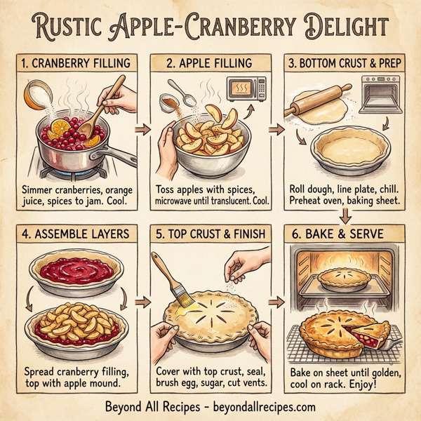 Rustic Apple-Cranberry Delight instructions