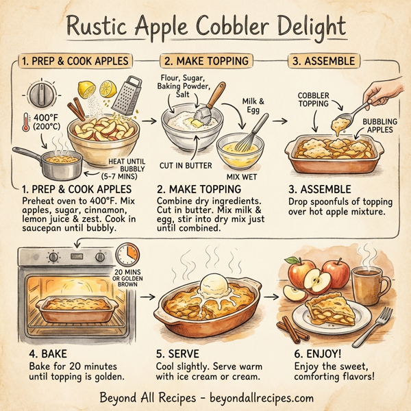 Rustic Apple Cobbler Delight instructions