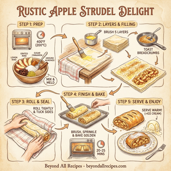 Rustic Apple Strudel Delight instructions