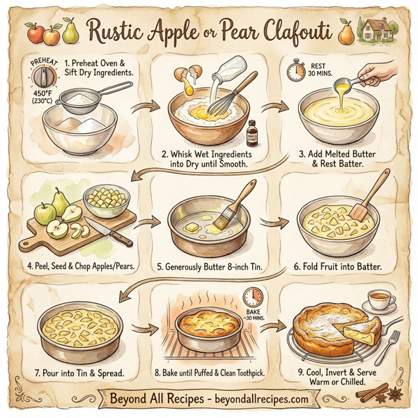 Rustic Apple or Pear Clafouti instructions