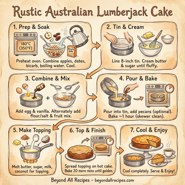 Rustic Australian Lumberjack Cake instructions