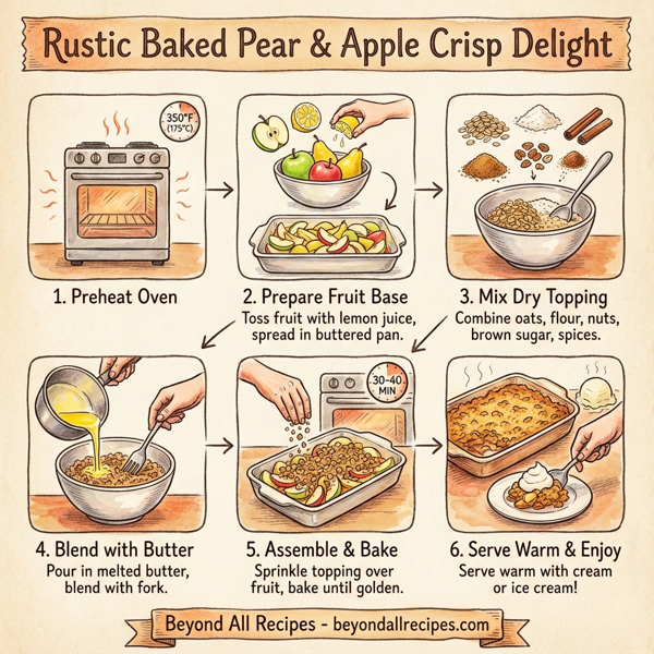 Rustic Baked Pear & Apple Crisp Delight instructions