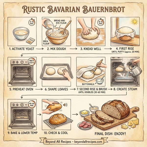 Rustic Bavarian Bauernbrot instructions