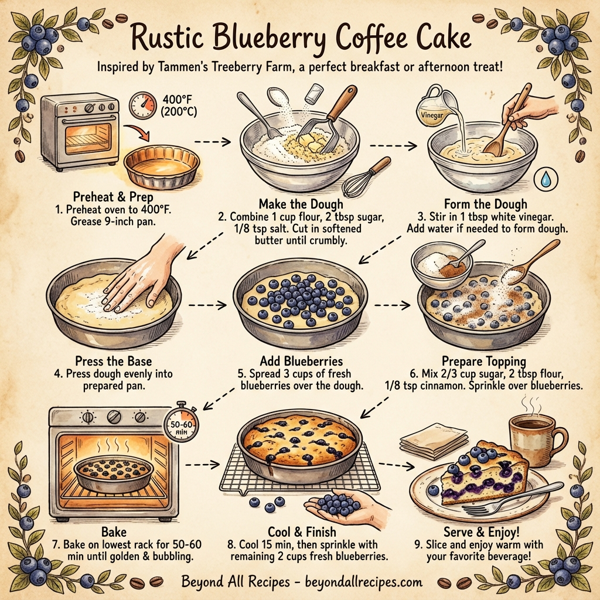 Rustic Blueberry Coffee Cake instructions