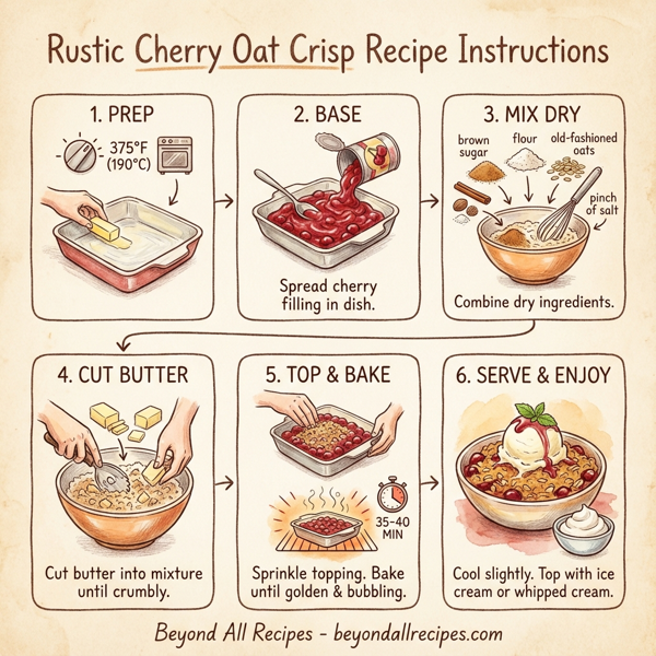 Rustic Cherry Oat Crisp instructions