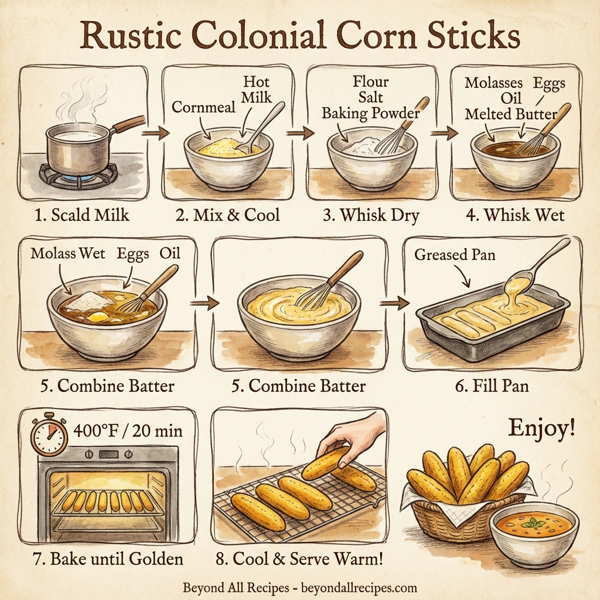 Rustic Colonial Corn Sticks instructions
