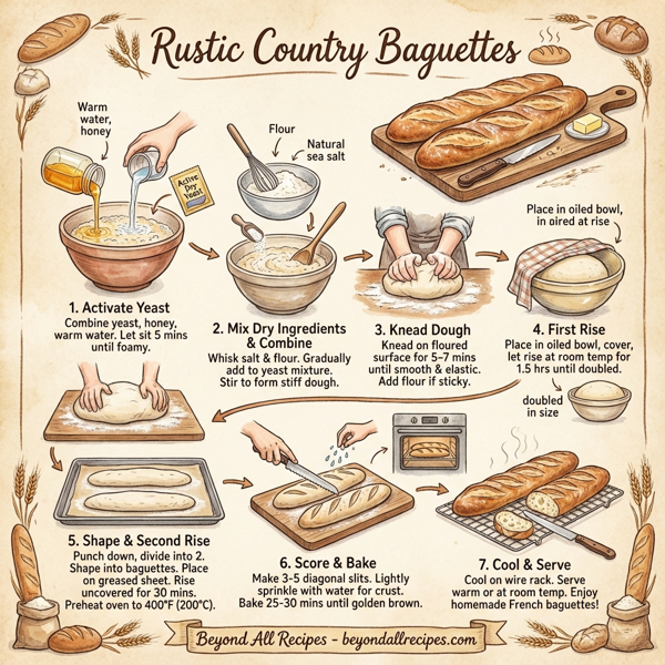 Rustic Country Baguettes instructions