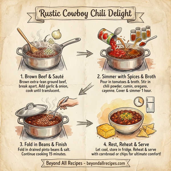 Rustic Cowboy Chili Delight instructions