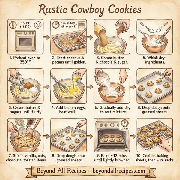 Rustic Cowboy Cookies instructions