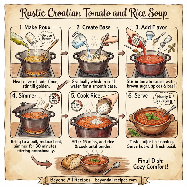 Rustic Croatian Tomato and Rice Soup instructions
