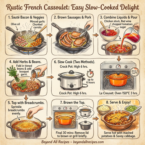 Rustic French Cassoulet: Easy Slow-Cooked Delight instructions