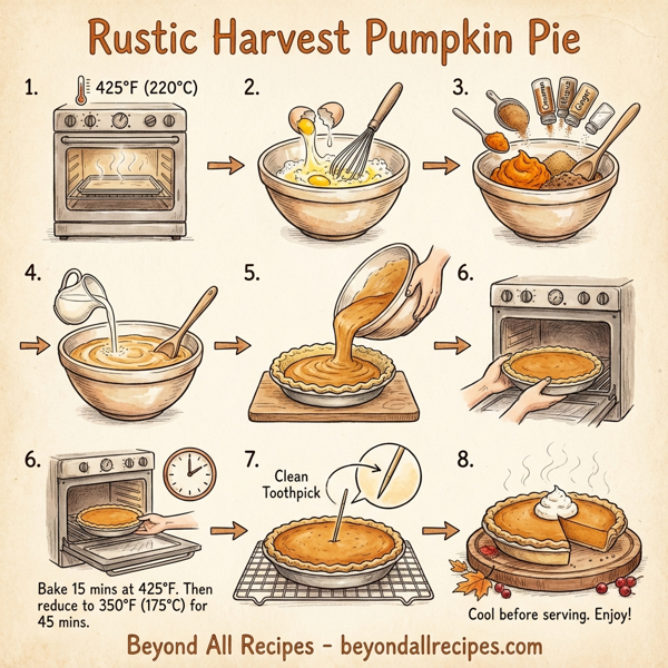 Rustic Harvest Pumpkin Pie instructions