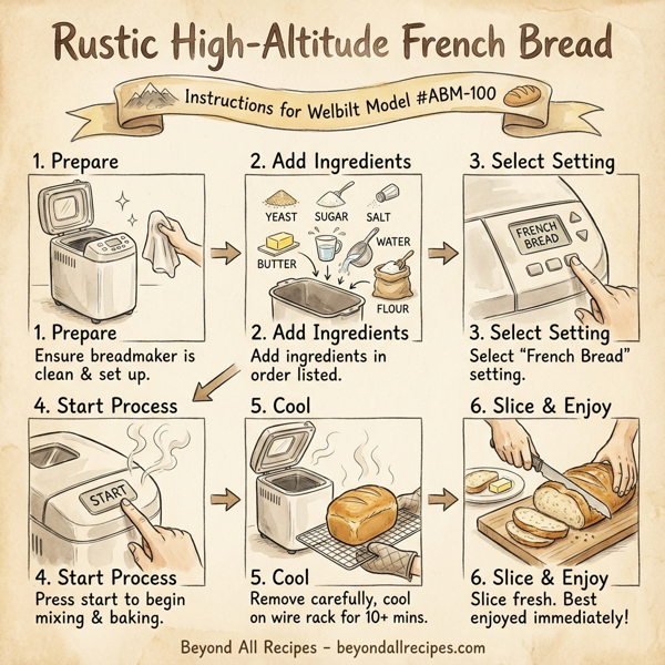 Rustic High-Altitude French Bread instructions