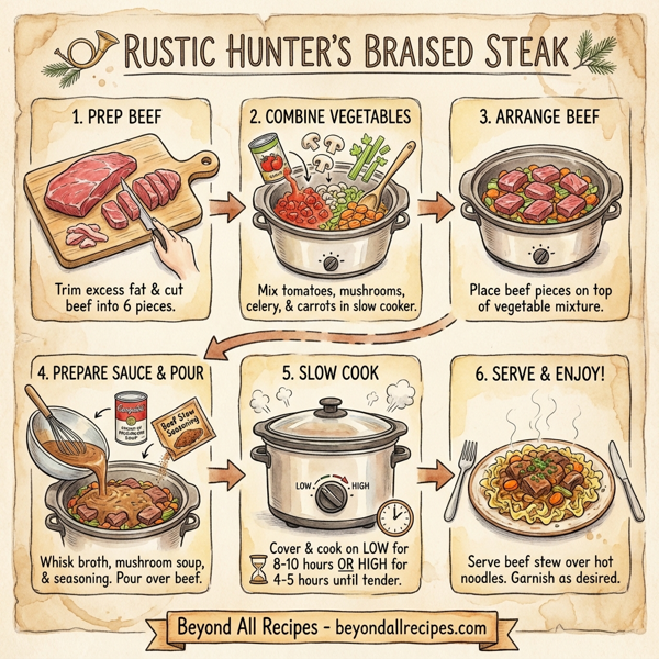 Rustic Hunter's Braised Steak instructions