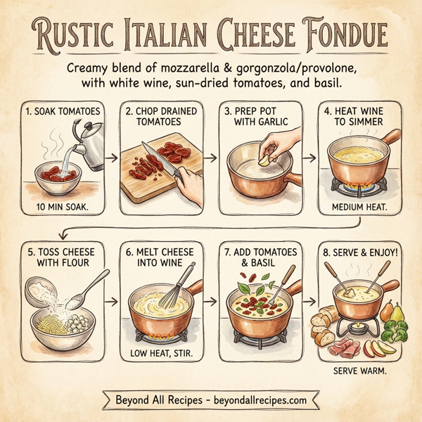 Rustic Italian Cheese Fondue instructions