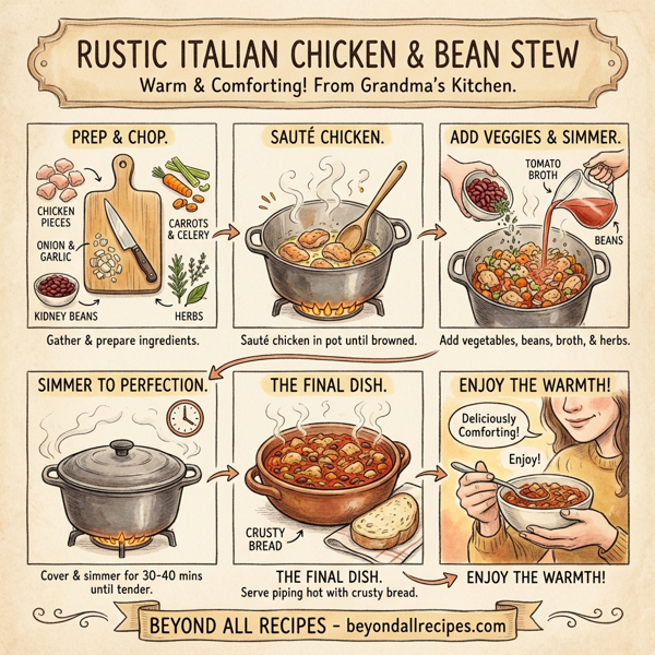 Rustic Italian Chicken and Bean Stew instructions