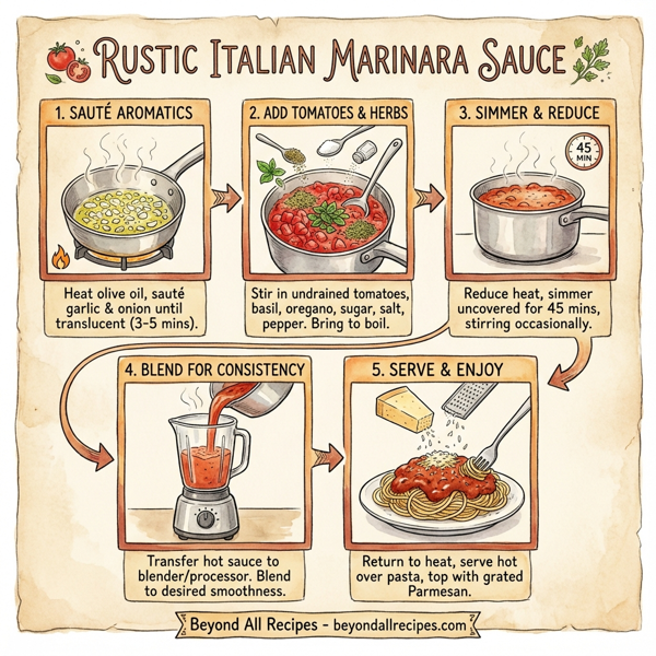 Rustic Italian Marinara Sauce instructions