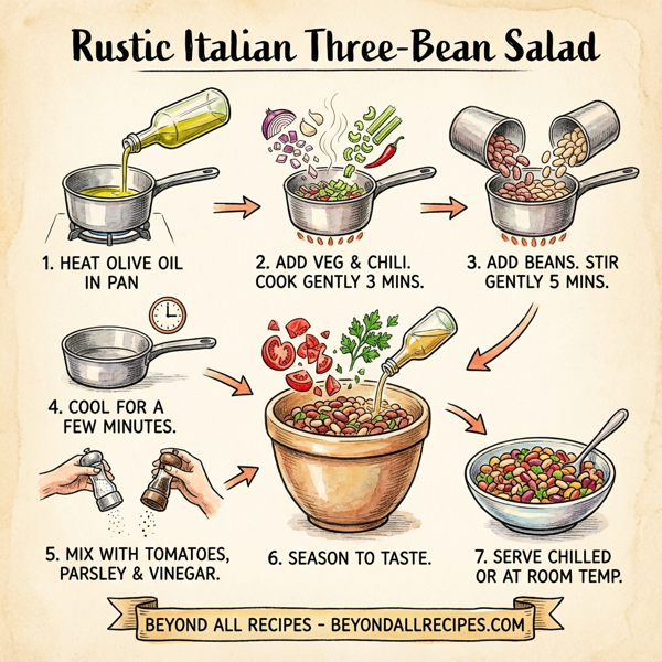 Rustic Italian Three-Bean Salad instructions