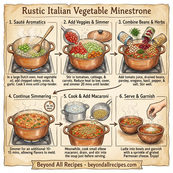 Rustic Italian Vegetable Minestrone instructions