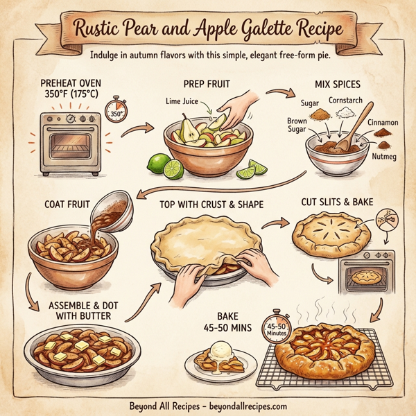 Rustic Pear and Apple Galette instructions