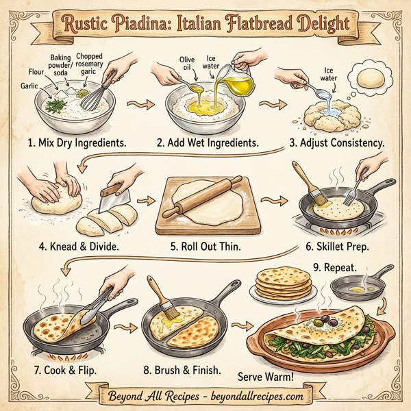 Rustic Piadina: Italian Flatbread Delight instructions