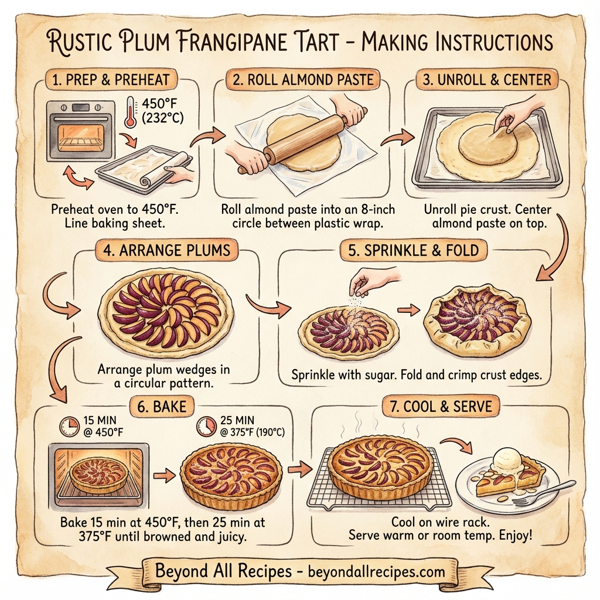 Rustic Plum Frangipane Tart instructions