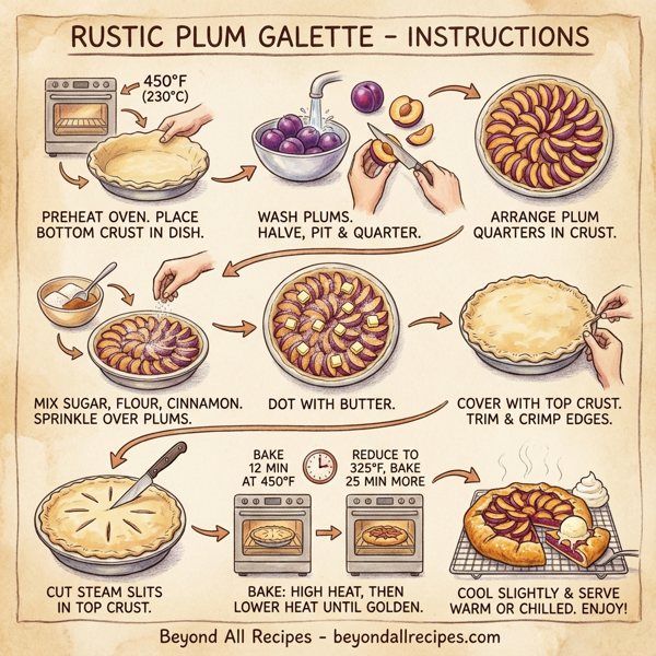Rustic Plum Galette instructions