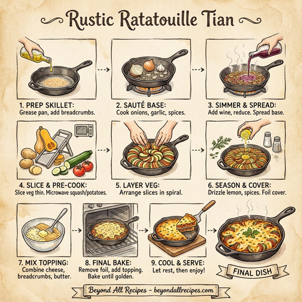 Rustic Ratatouille Tian instructions