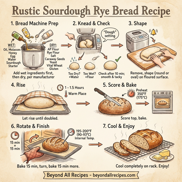 Rustic Sourdough Rye Bread instructions