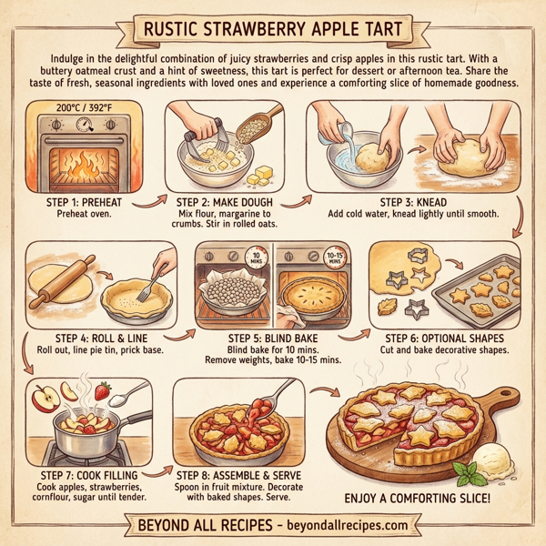 Rustic Strawberry Apple Tart instructions