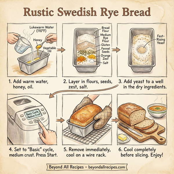 Rustic Swedish Rye Bread instructions